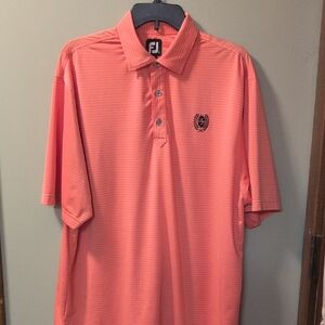 FootJoy Men's Striped Coral Polo